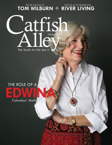Columbus' Own Mother Goose graces the cover of Catfish Alley Magazine