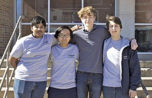 Mississippi School for Mathematics and Science students Dauttatreyo (Wrishi) Bandyopadhyay of Starkville; Nathan Barlow, of Starkville; Jason Necaise of Ridgeland; and Meilun Zhou of Oak Grove have been selected as candidates for the U.S. Presidential Scholar Award. Photo by: Courtesy photo