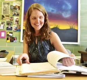 Lauren Zarandona, who teaches math at the Mississippi School for Mathematics and Science, has won the Presidential Award for Excellence in Mathematics and Science Teaching, a national award that recognizes math and science teachers. Photo by: Luisa Porter/Dispatch Staff